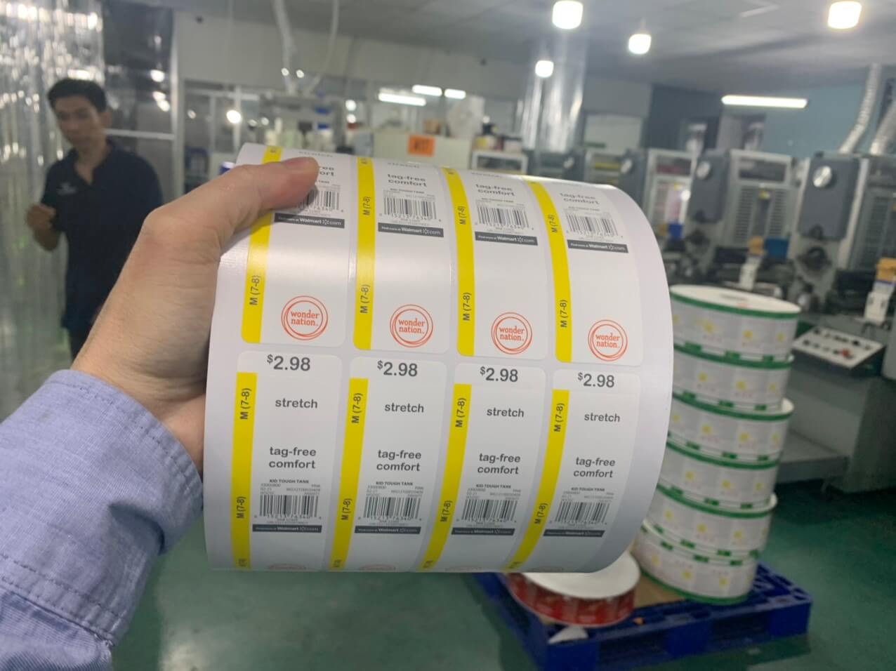 sản xuất giấy decal in tem nhãn mã vạch